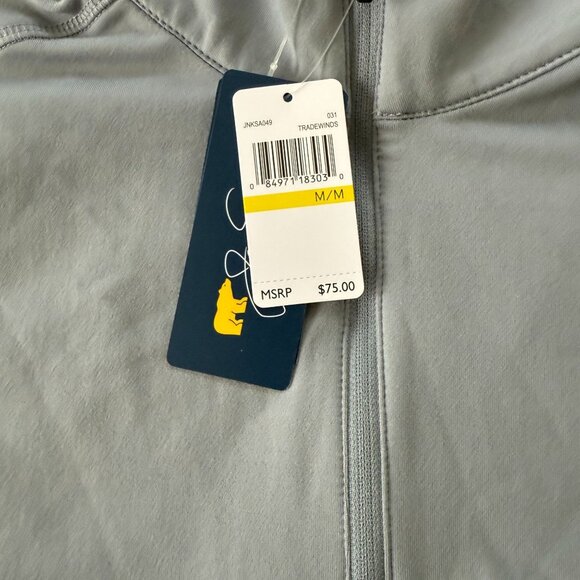 Jack Nicklaus Mens Light Gray Long Sleeve 1/4 Zip Pullover Shirt M - Picture 3 of 7